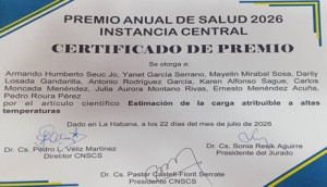 certificado premio