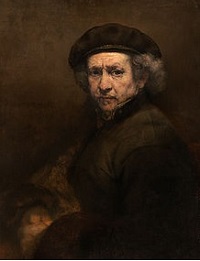Rembrandt - Autorretrato, óleo de 1659