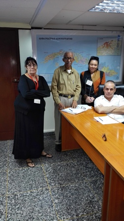 Especialistas de la Dirección de Vigilancia en Salud y el Dr. Yoel  Padrón Vega       
